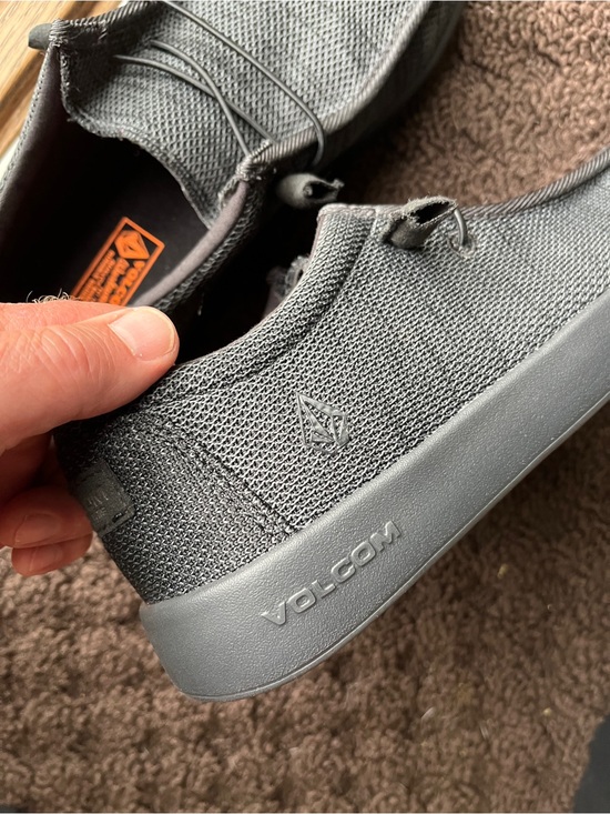 Volcom Chill Composite Toe Men’s Dark Gray Knit Slip-On Loafers/Work Shoes main image 4